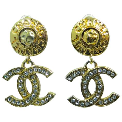 small chanel earrings uk|chanel double c drop earrings.